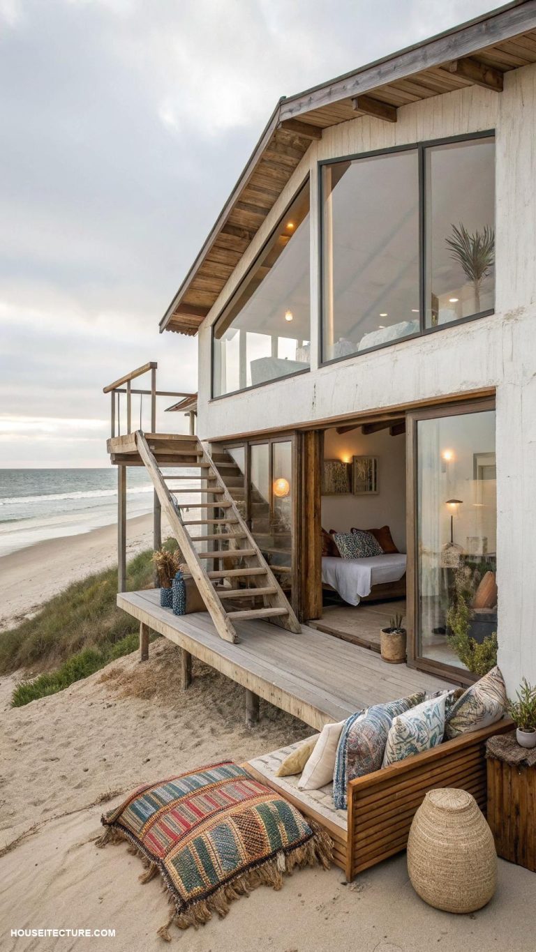 beach houses Lofted spaces for extra sleeping areas