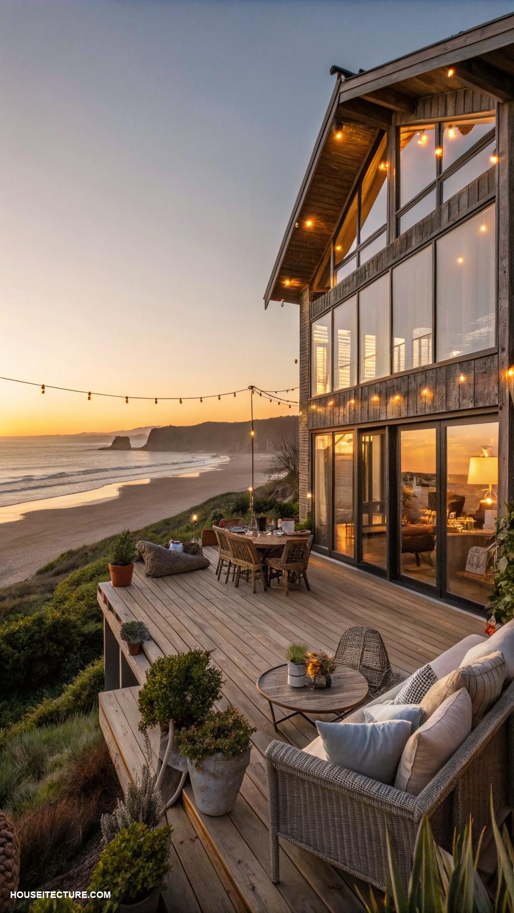 beach houses Wraparound deck for sunset watching