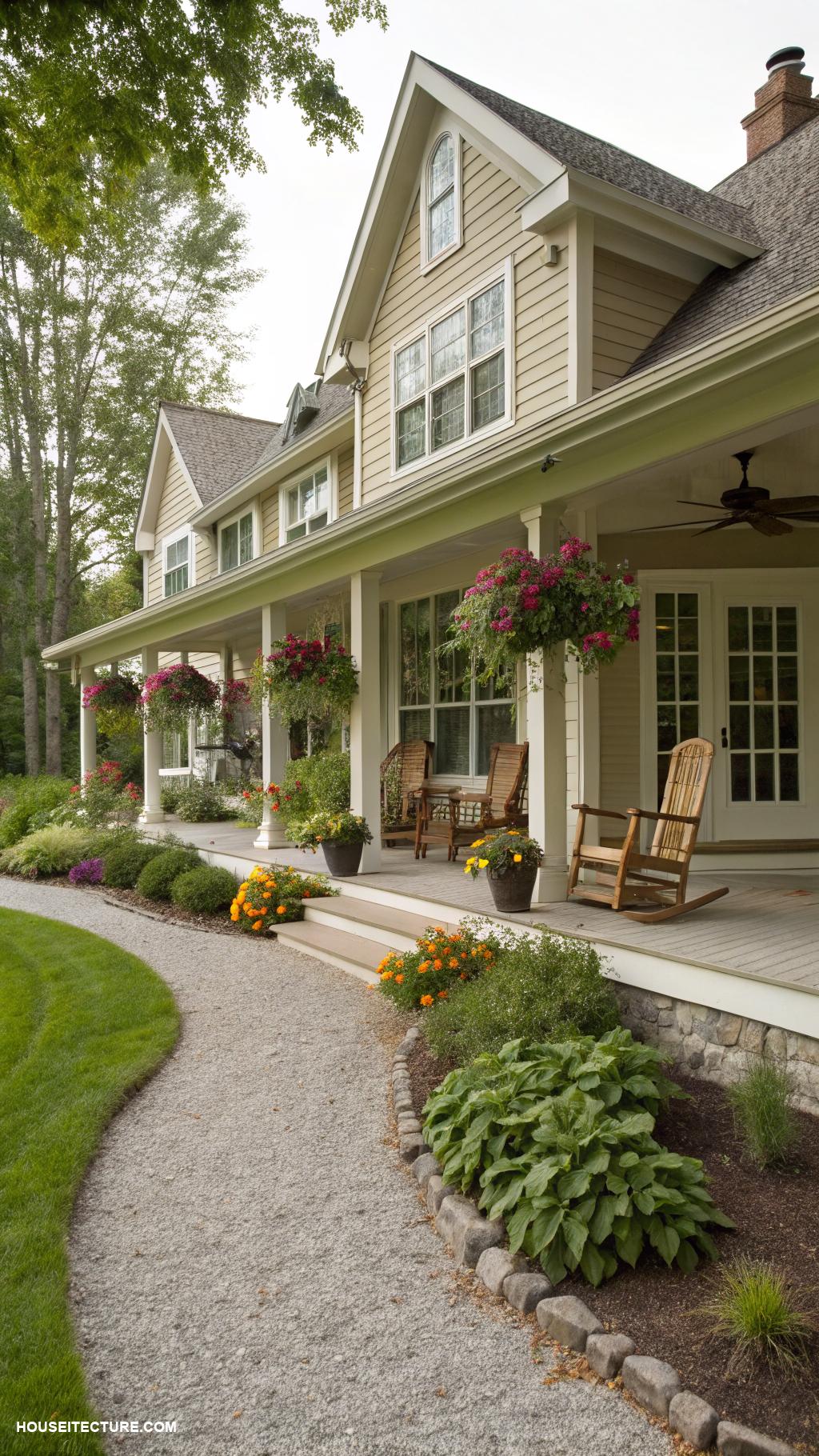 country house Farmhouse style with large porch