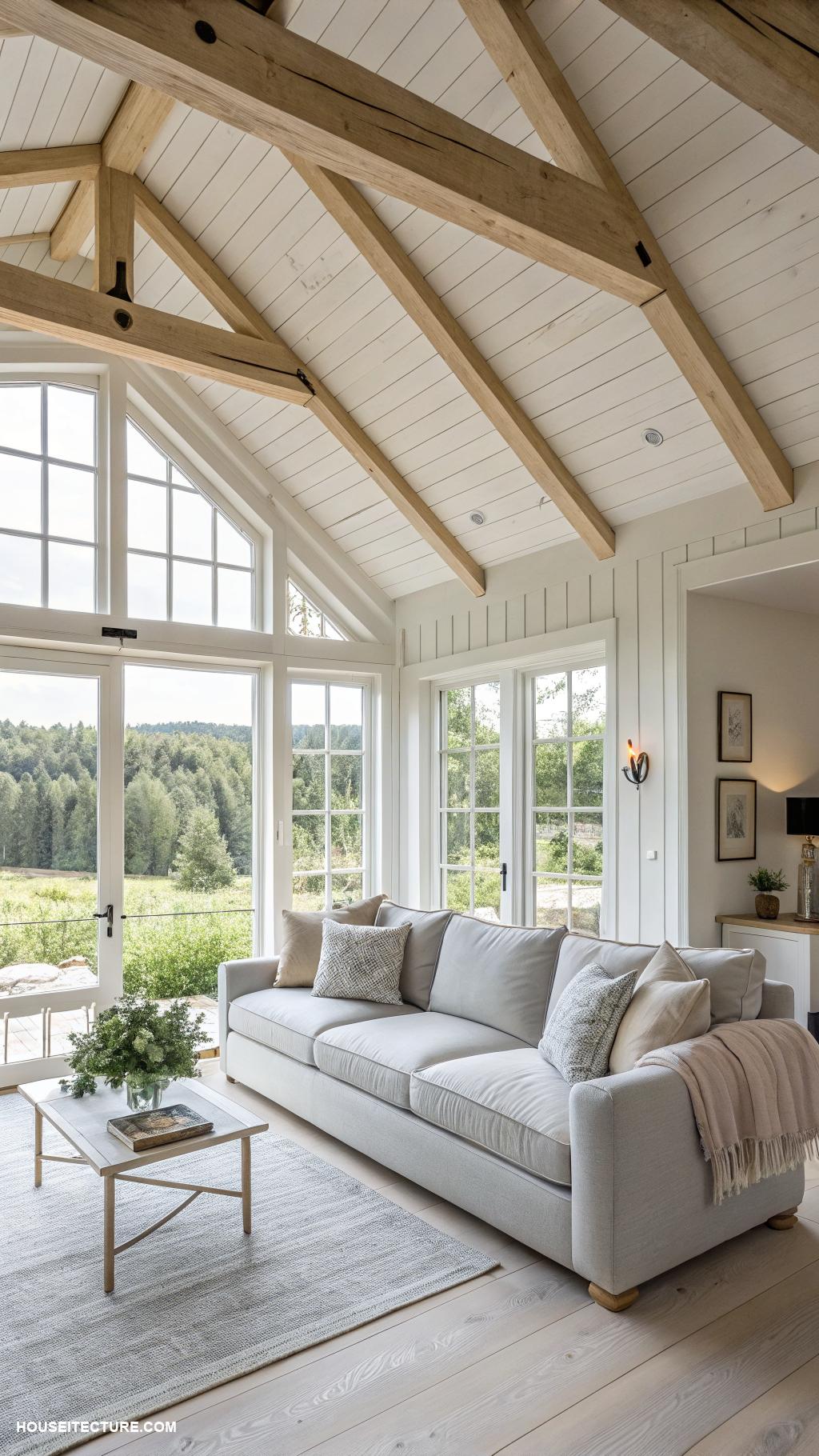 country house Scandinavian inspired with bright interiors