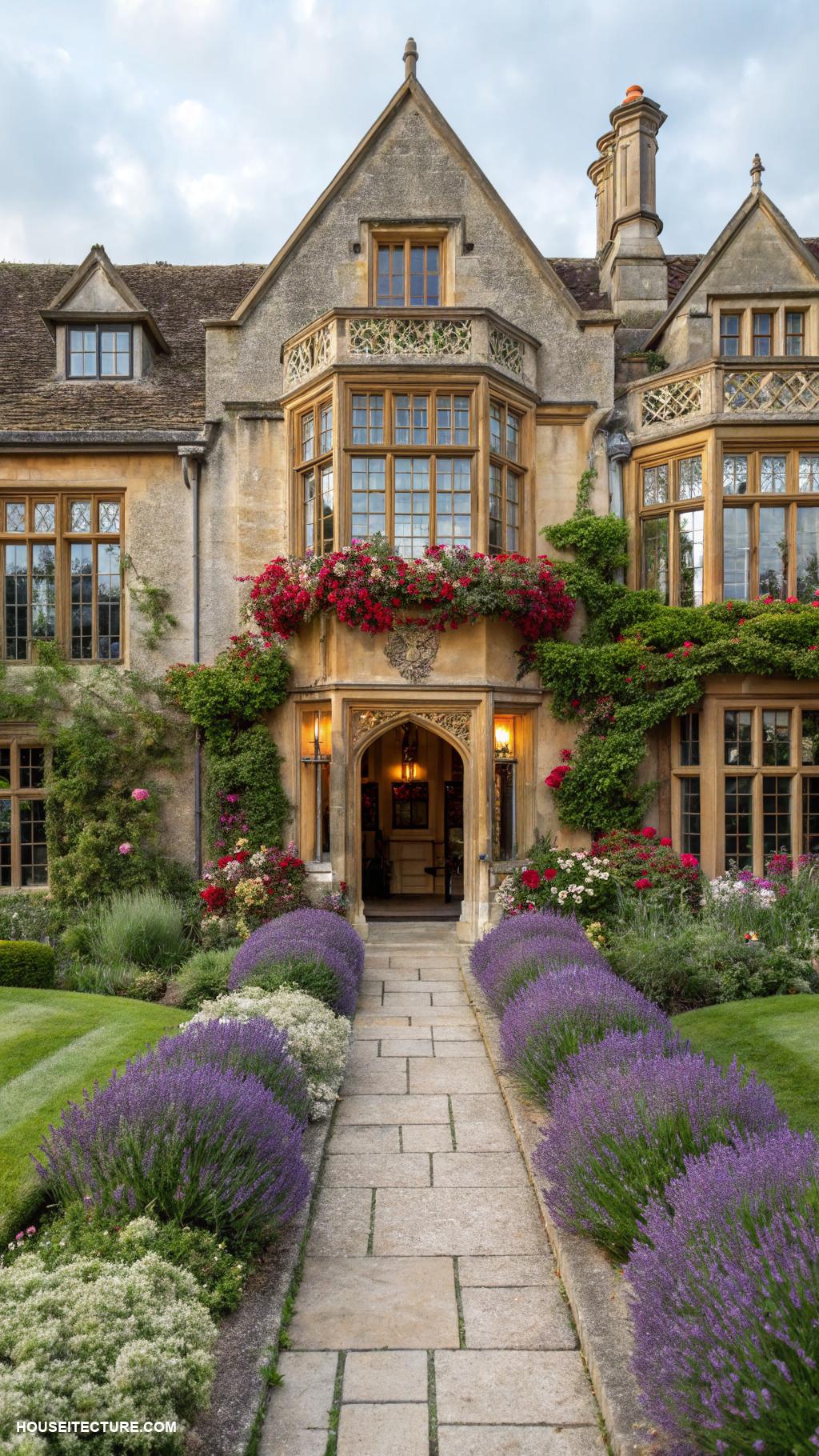 english estate Large windows for natural light