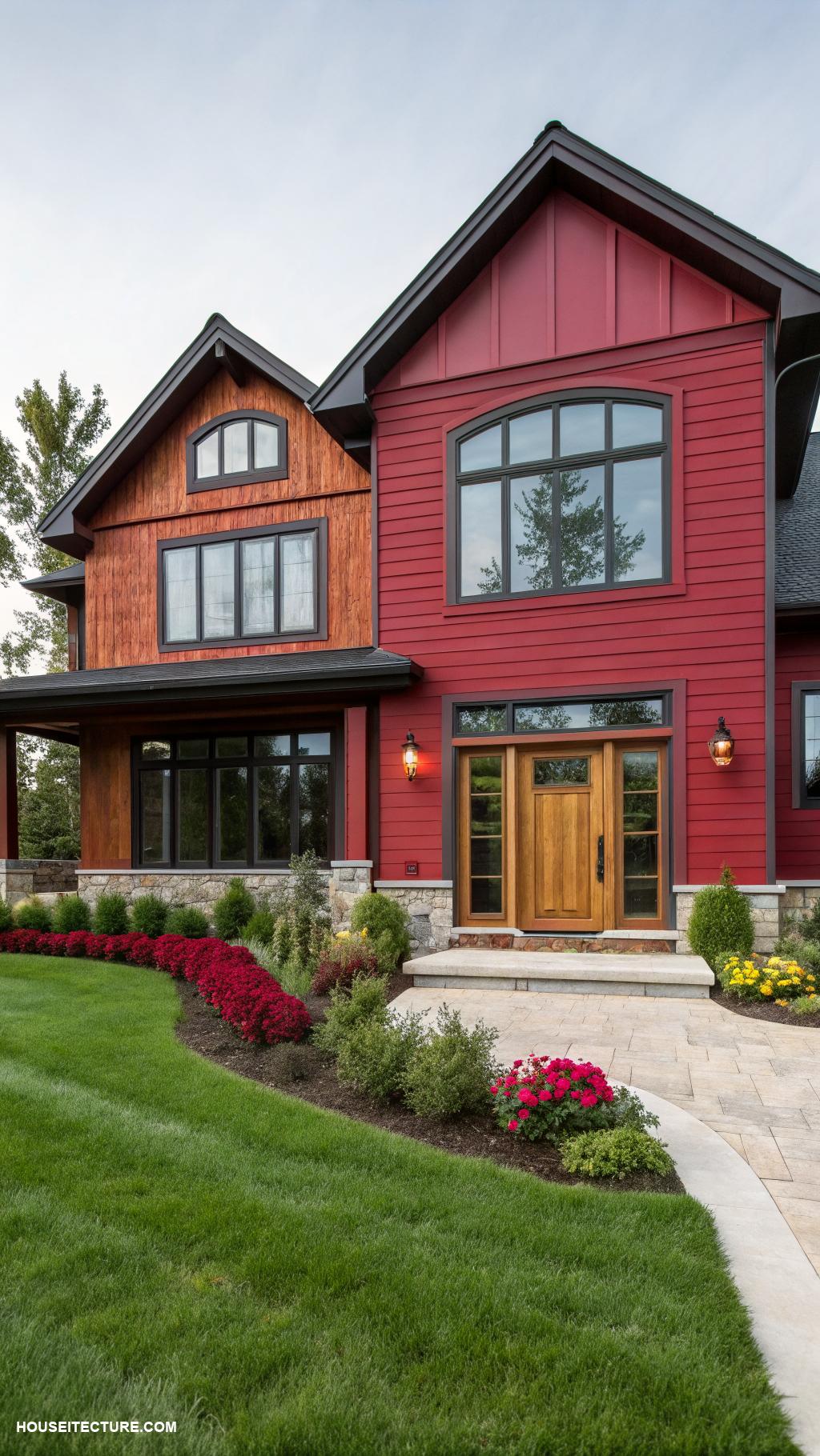 house color ideas Bold red for a statement exterior