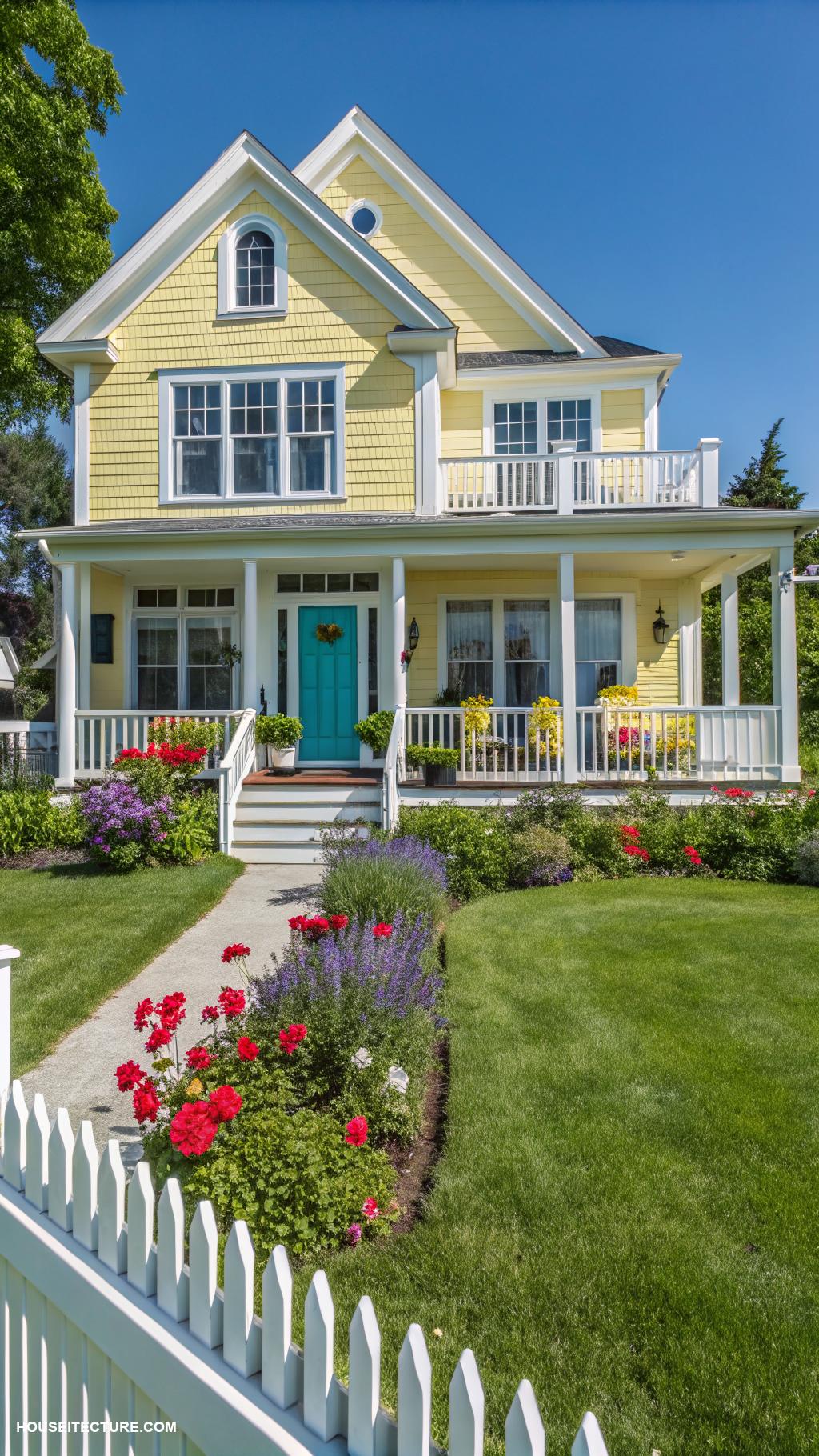 house color ideas Bright yellow for cheerful vibes