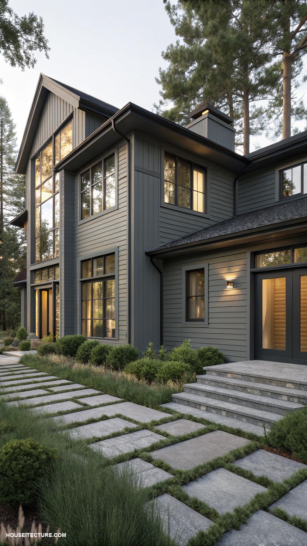 house color ideas Muted gray for a modern look