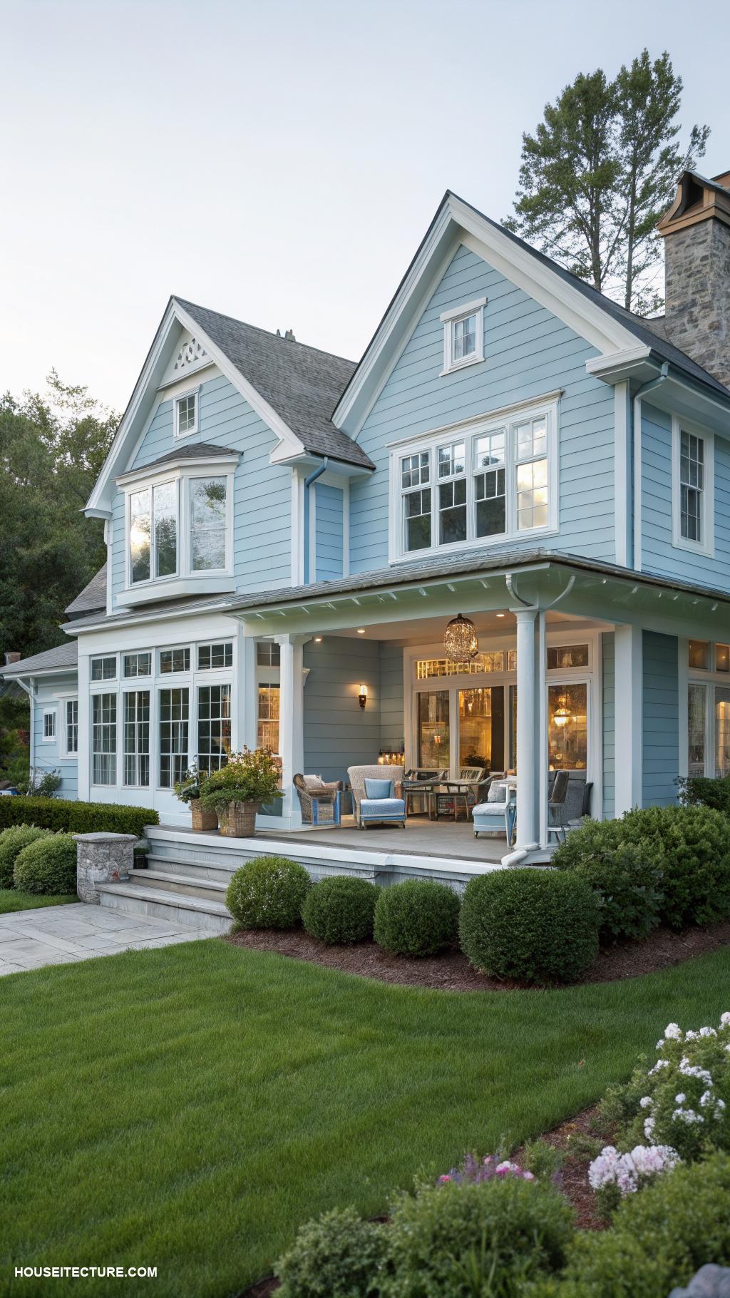 house color ideas Soft blue for a calming effect