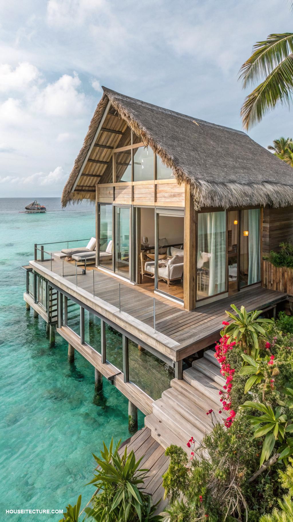 island houses Stilt house overlooking crystal clear waters