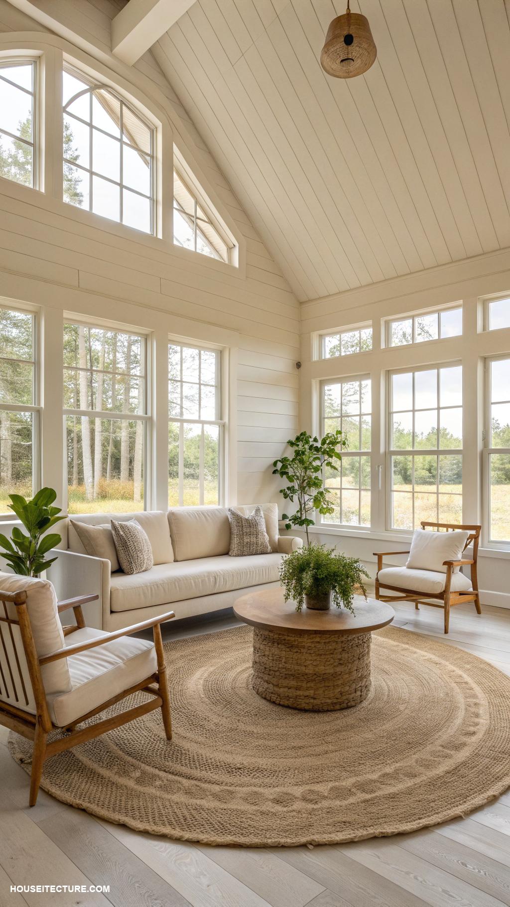 ranch houses Minimalist interior design with neutral palette
