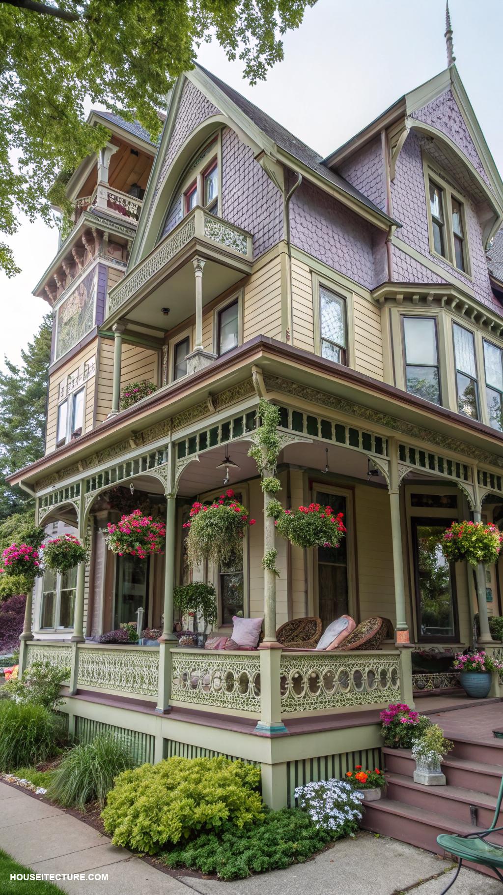 victorian homes Queen Anne wraparound porches