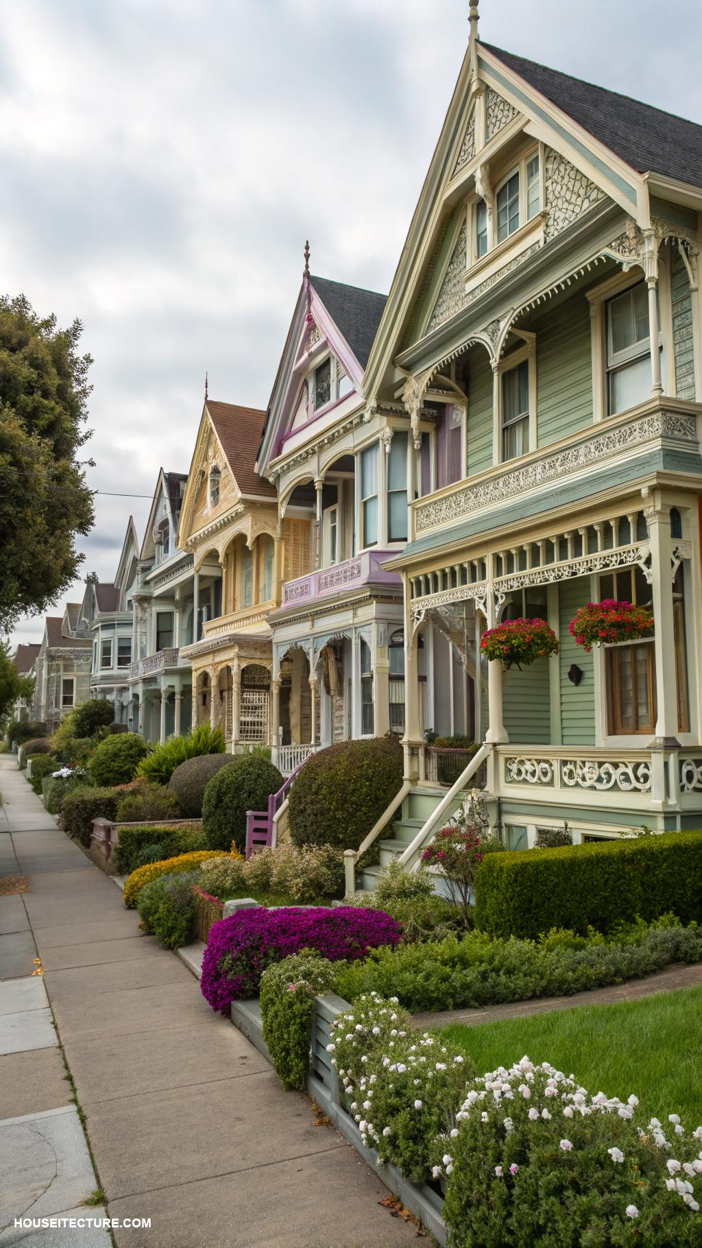victorian homes Stick style decorative trusses