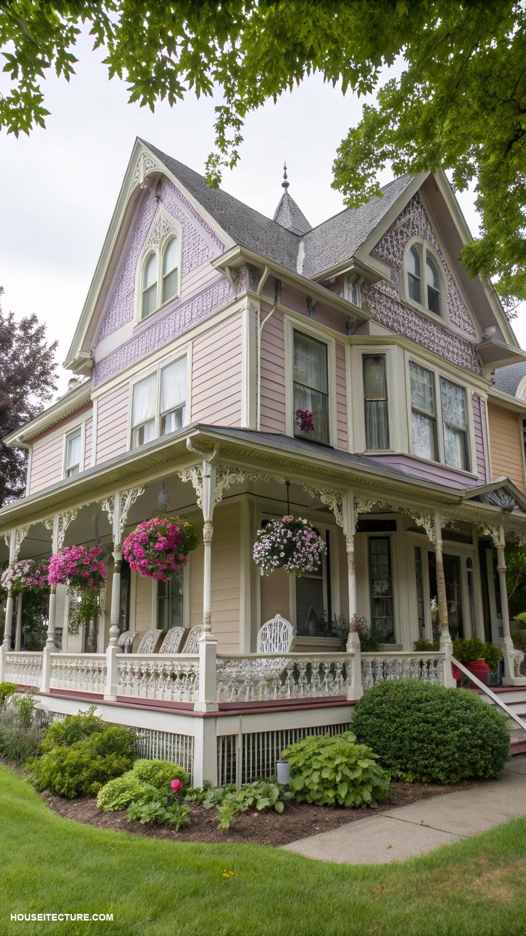 victorian homes Victorian farmhouse wide eaves