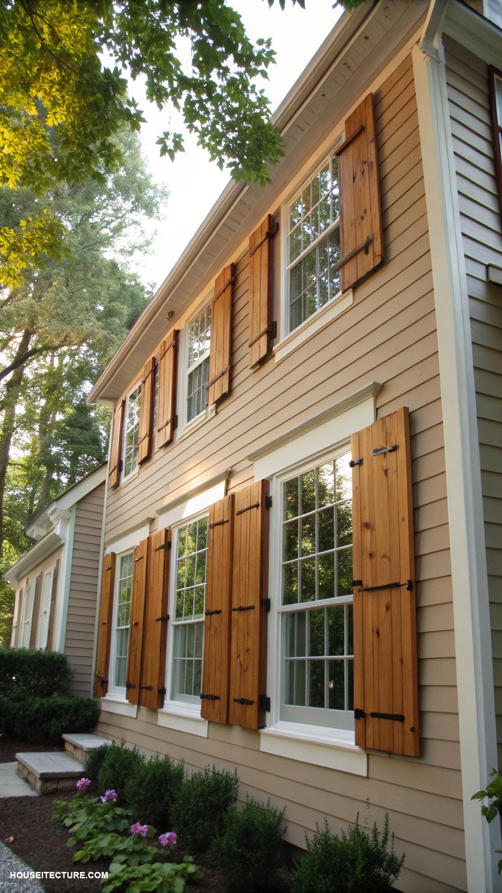 cedar shutters Cedar board and batten shutters for charm