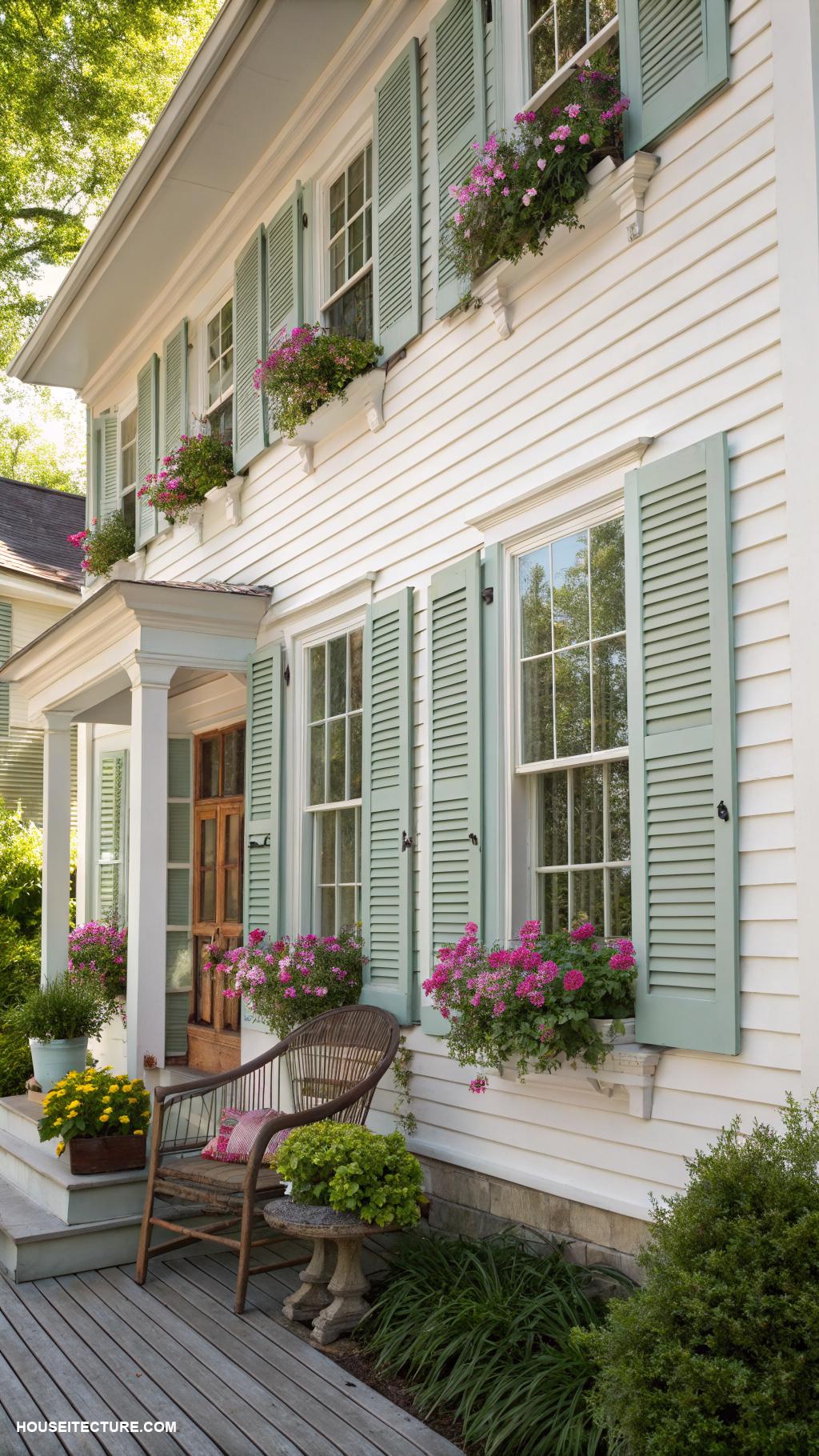 diy shutters exterior Vertical louvered shutters for classic look