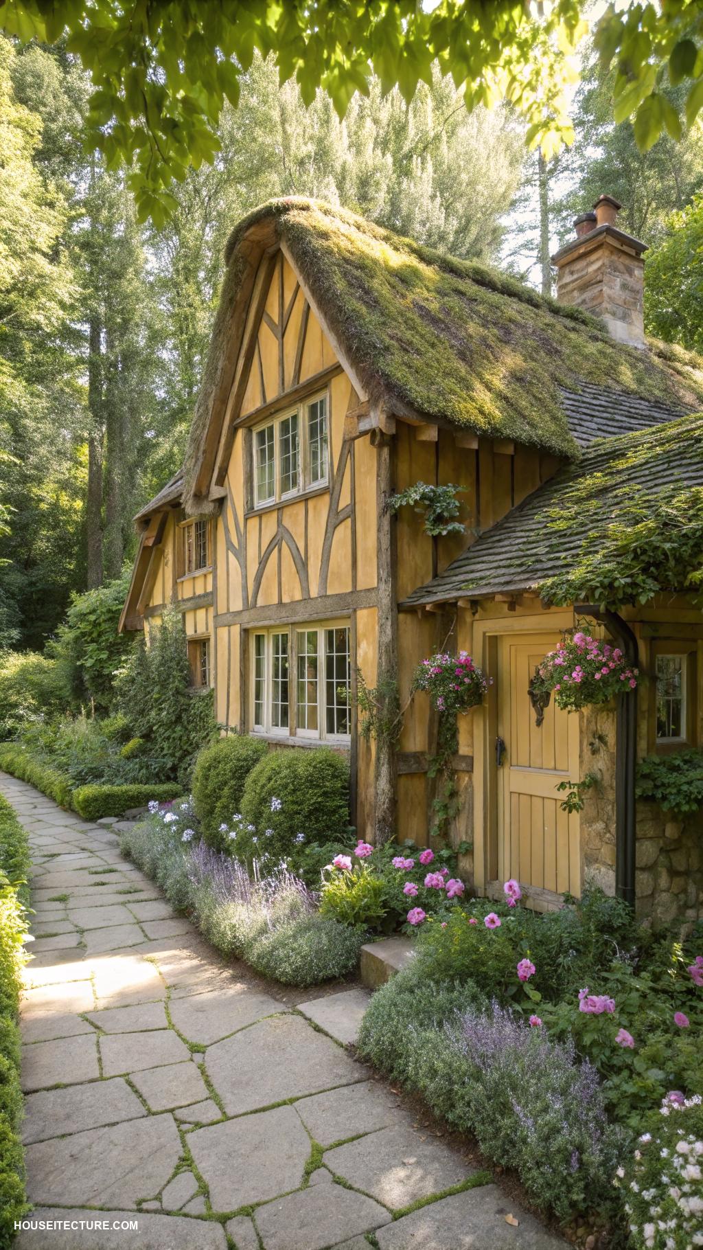 english cottages Cozy timber framed cottage in the woods
