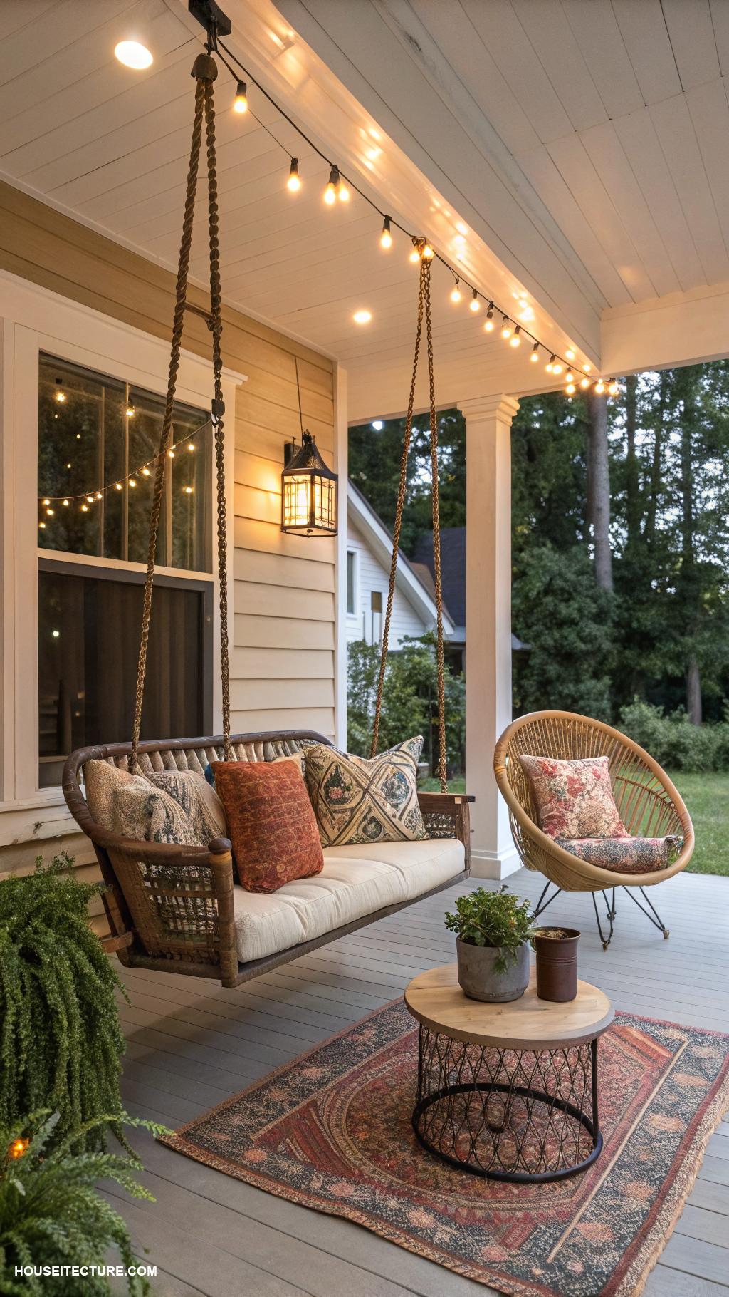 front porch styling ideas Incorporate cozy outdoor seating area