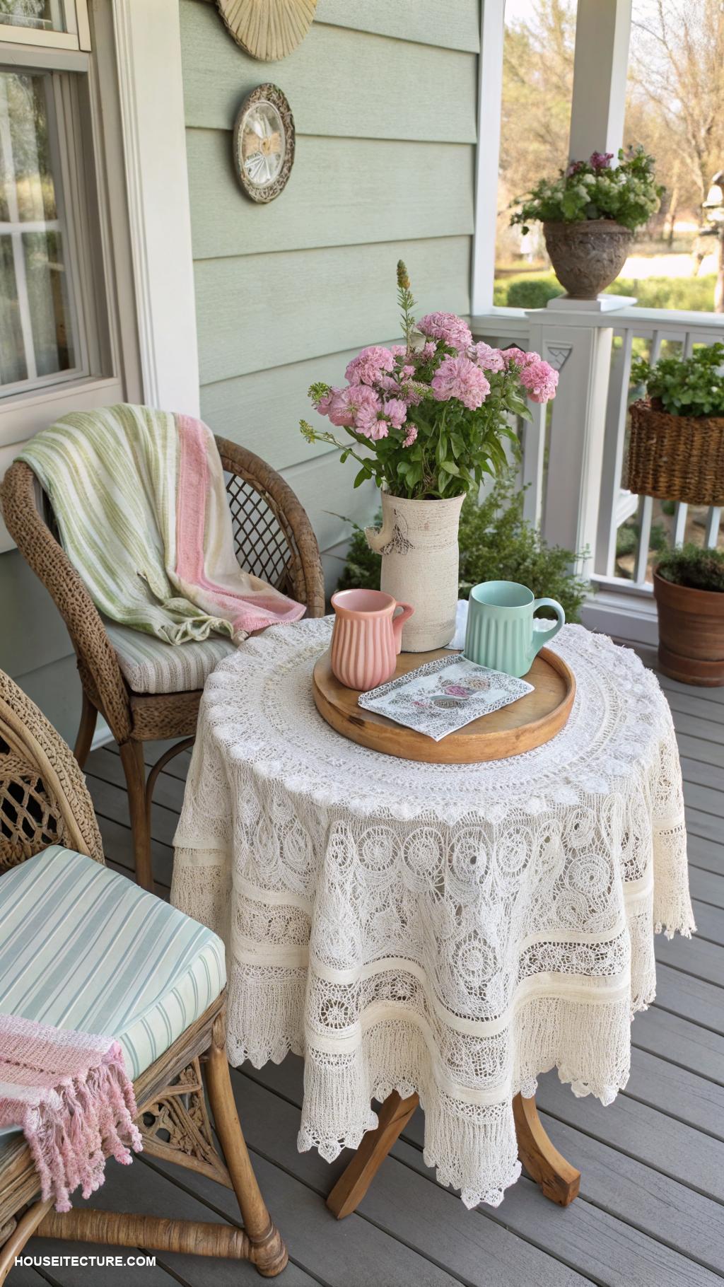 front porch styling ideas Utilize a small table for drinks or decor