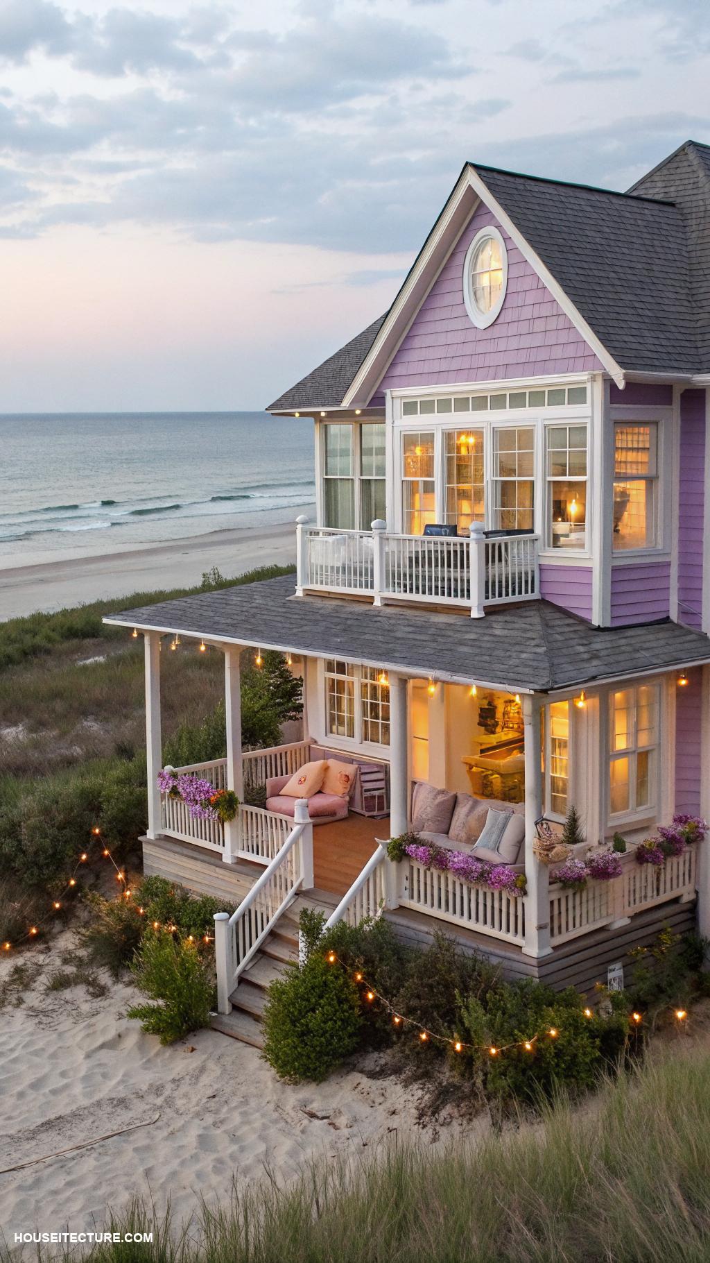 lavender house Lavender beach house with ocean views