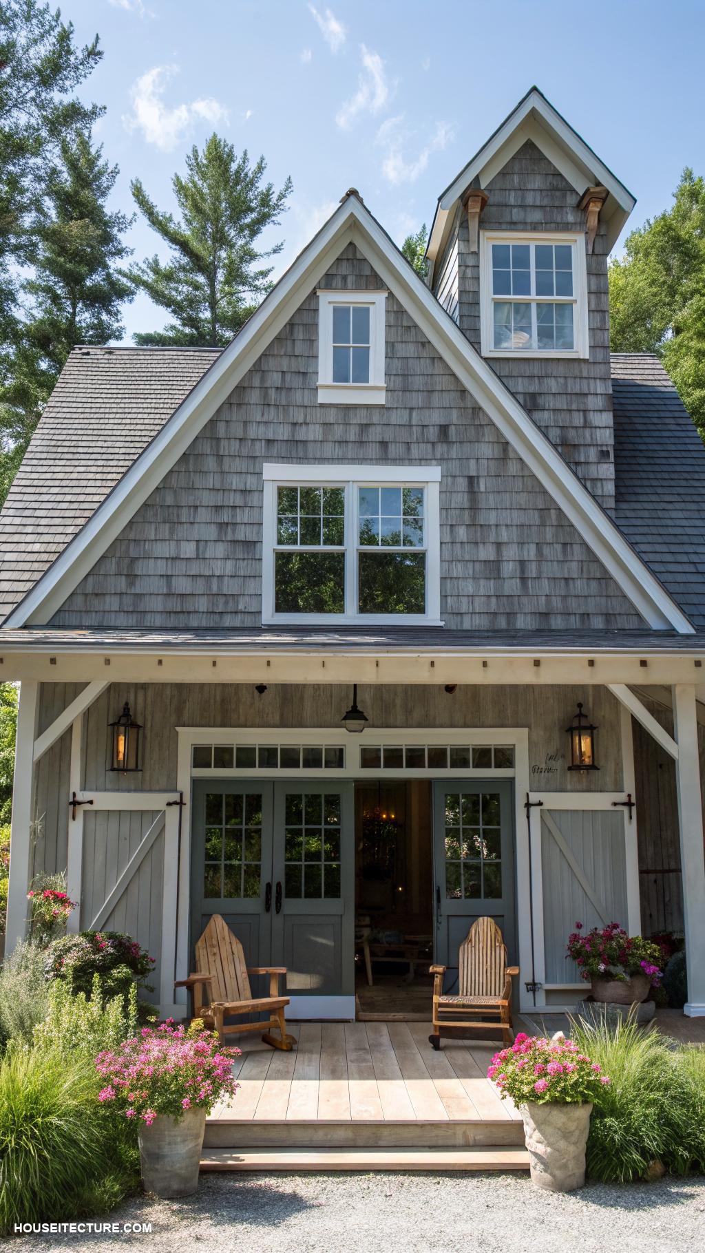 modern cottage homes Rustic barn style cottage with loft
