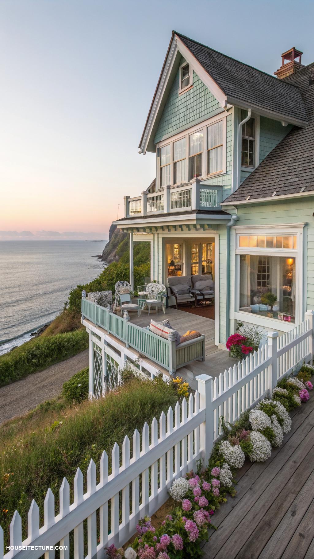 modern cottage homes Seaside cottage with panoramic ocean views