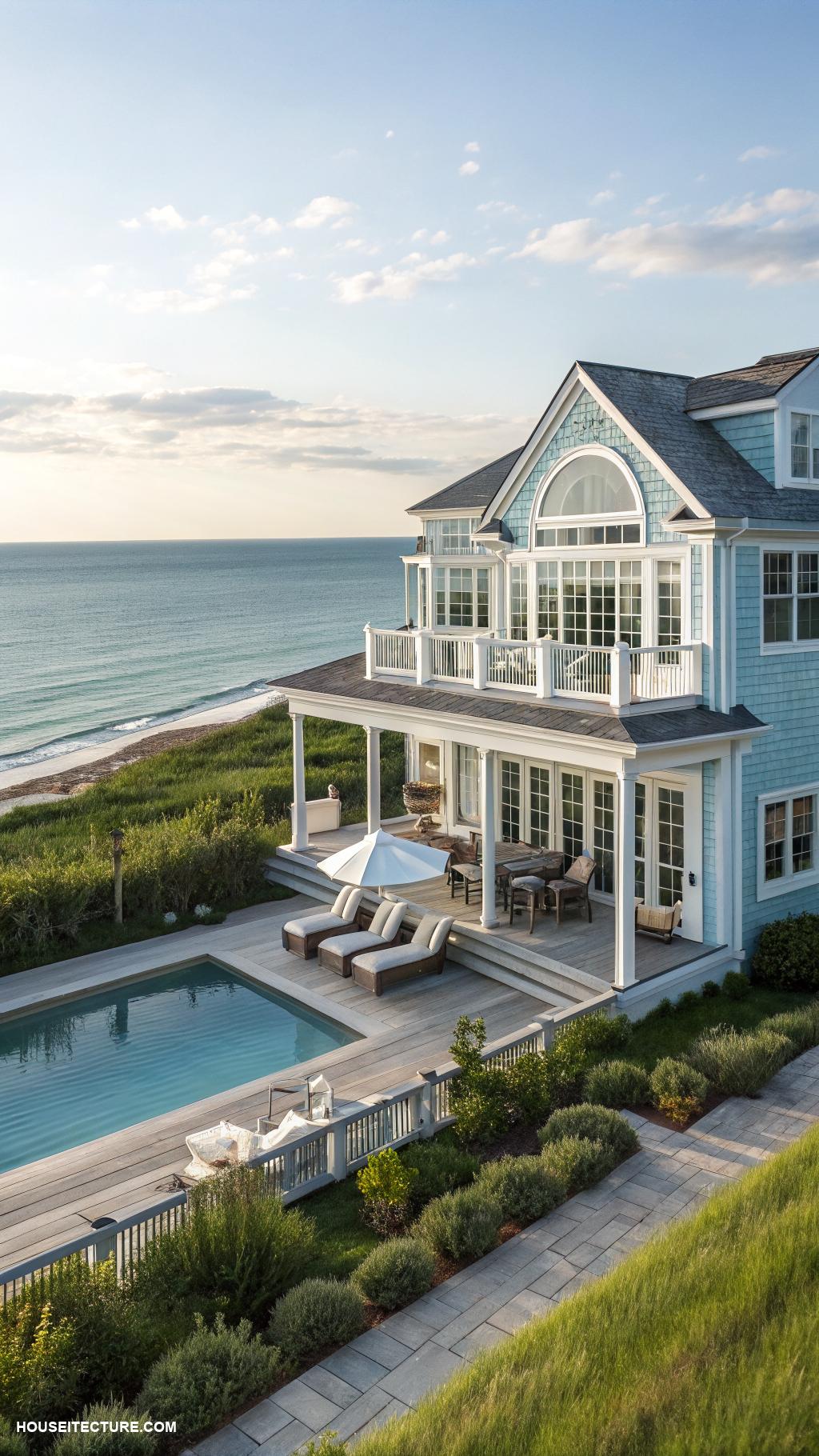 nantucket island houses Luxury oceanfront villa with infinity pool
