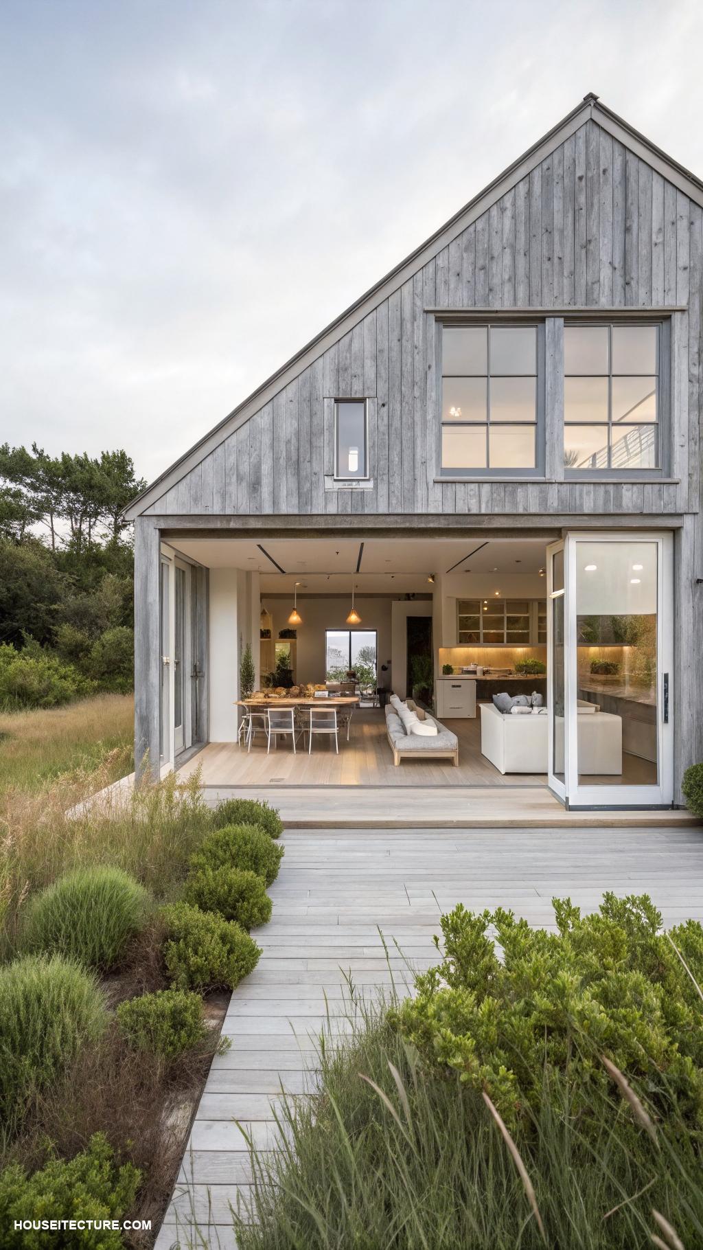 nantucket island houses Minimalist design with open floor plan