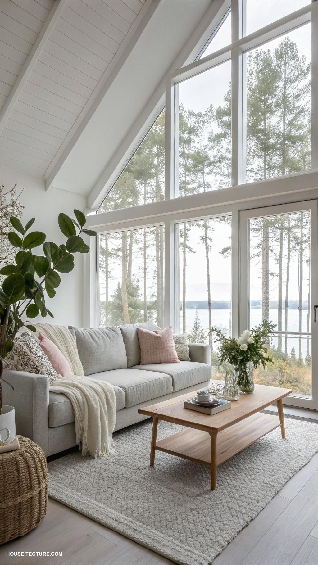 nordic house architecture Large windows for natural light