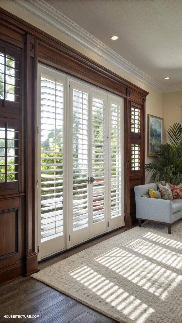 plantation shutters Louvered shutters for improved light control