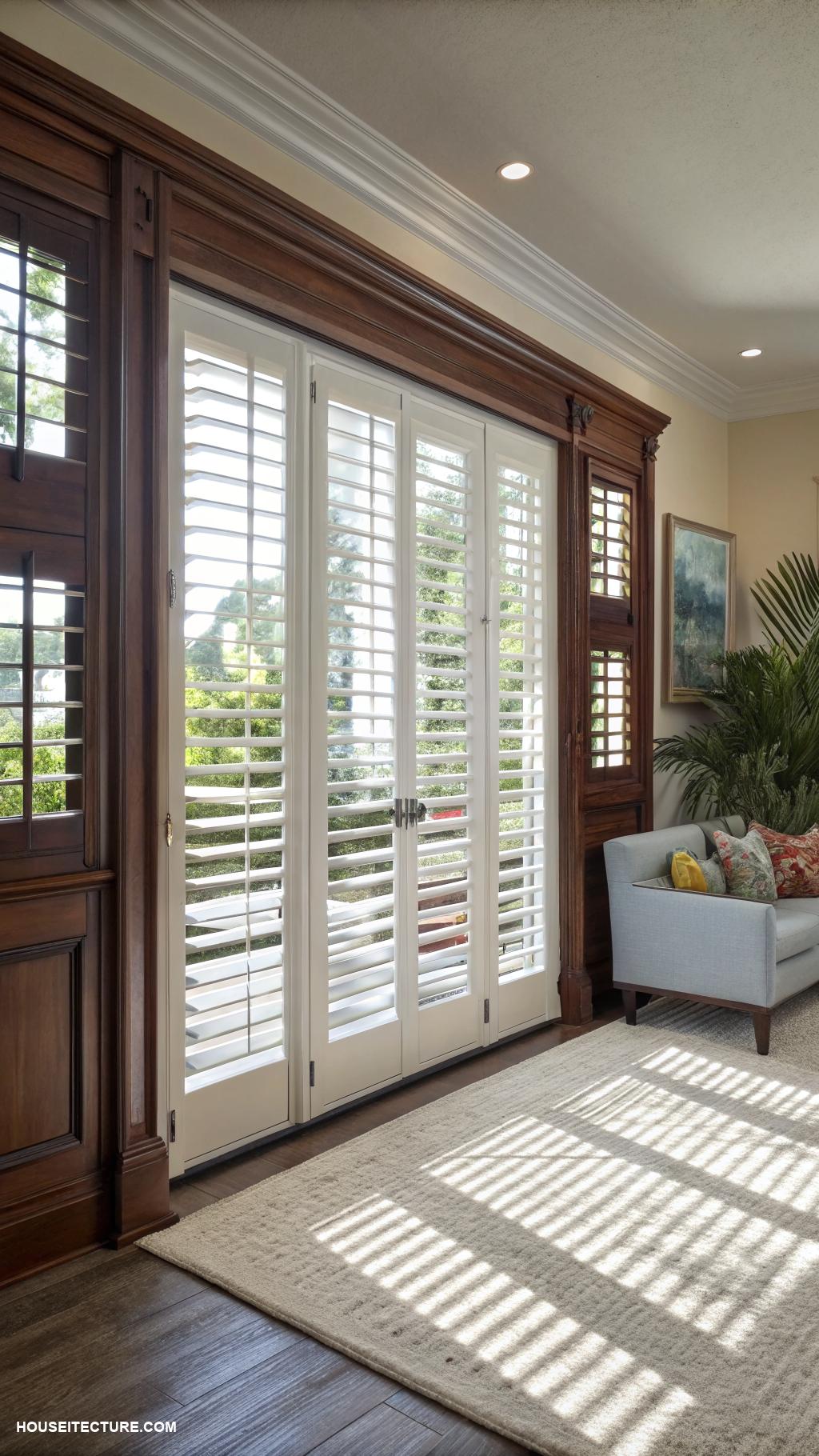 plantation shutters Louvered shutters for improved light control