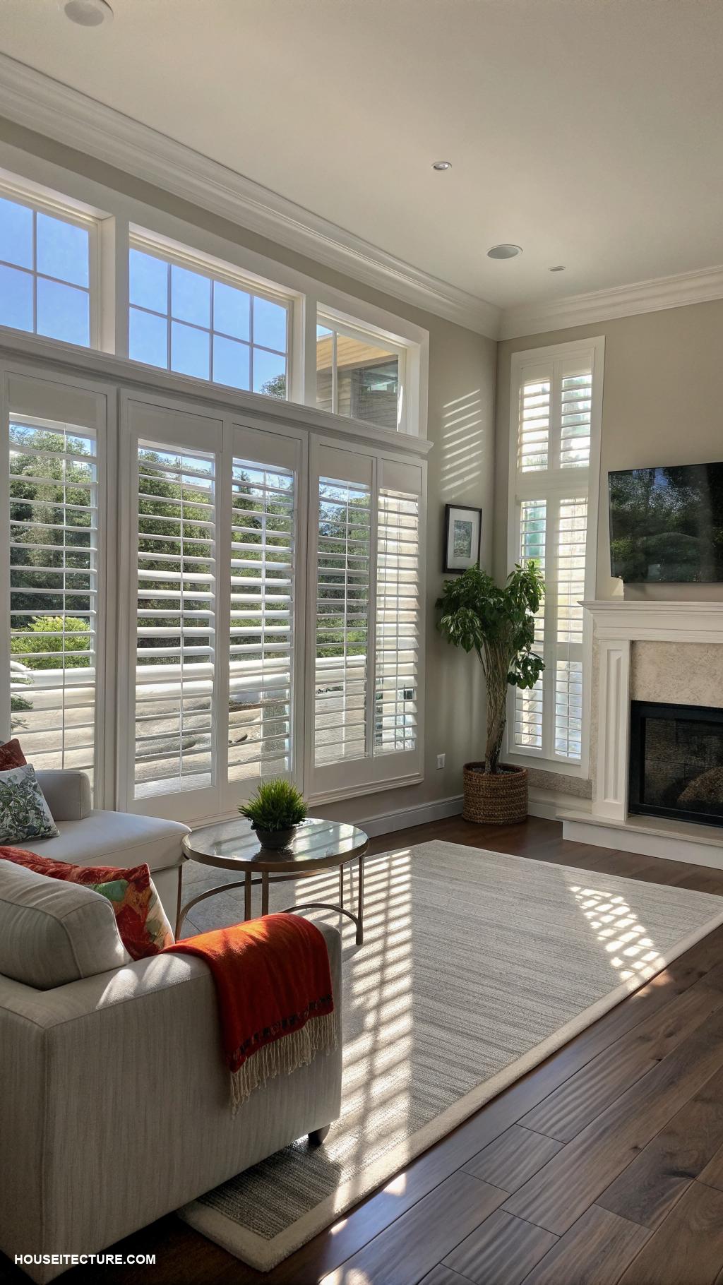 plantation shutters Motorized shutters for high tech convenience