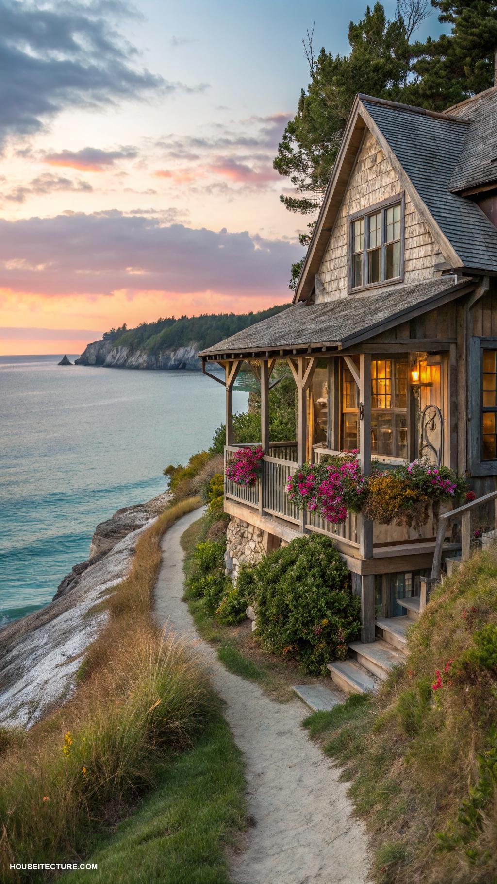 beach cottages Charming wooden cottage with ocean views