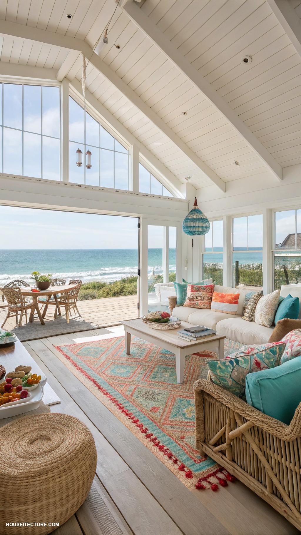 beach cottages Open concept design for family gatherings