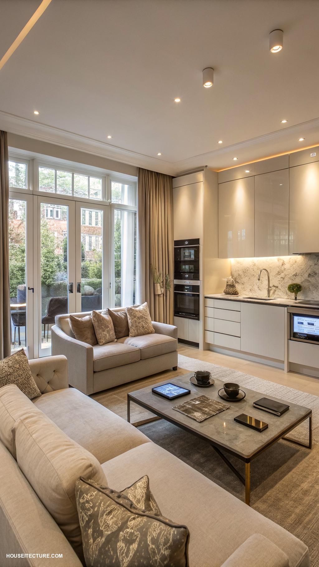 british townhouses Smart home technology integrated seamlessly throughout