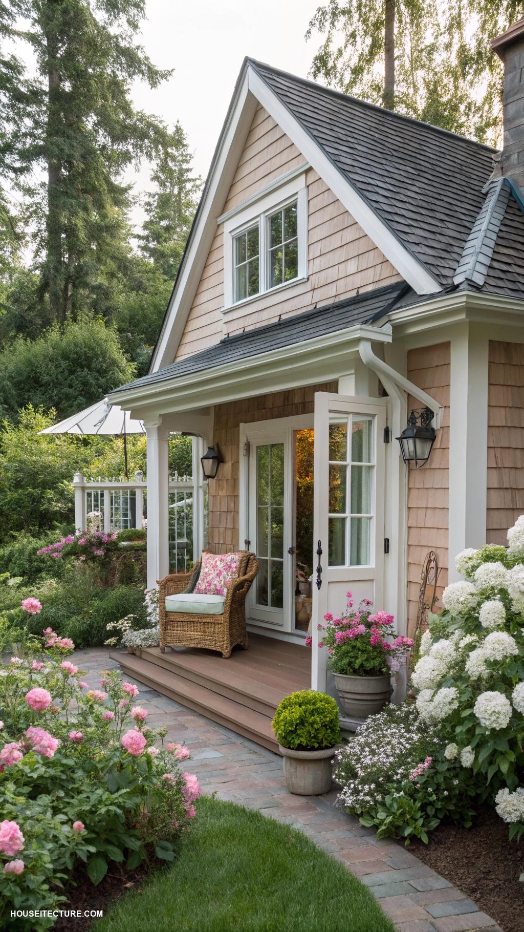 cottage home designs Granny flat design with independent entrance