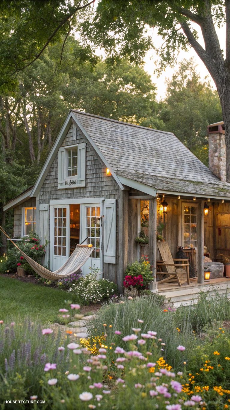 cottage home designs Rustic shed turned into guest house