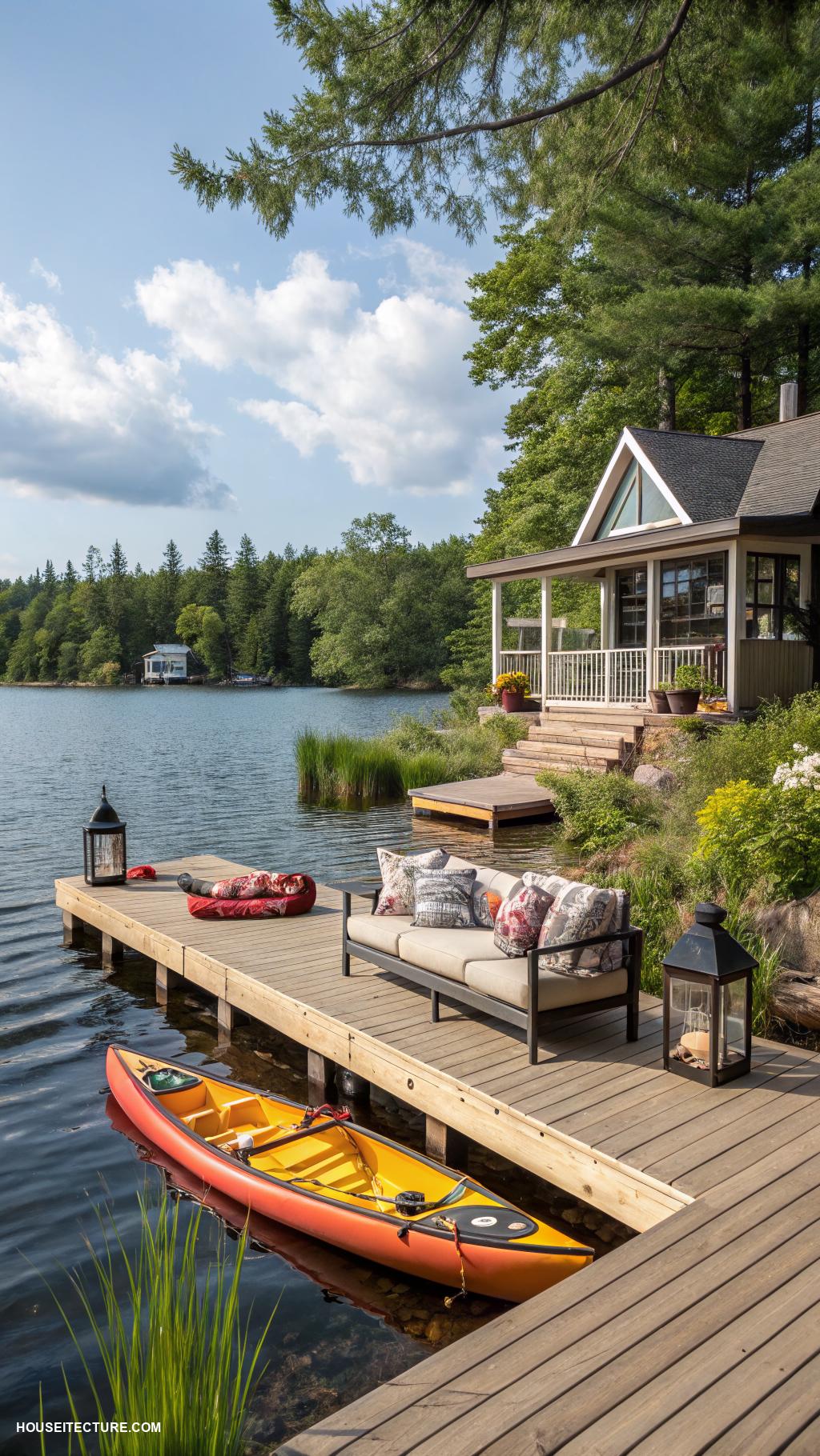 cottage life Add a dock for swimming and boating