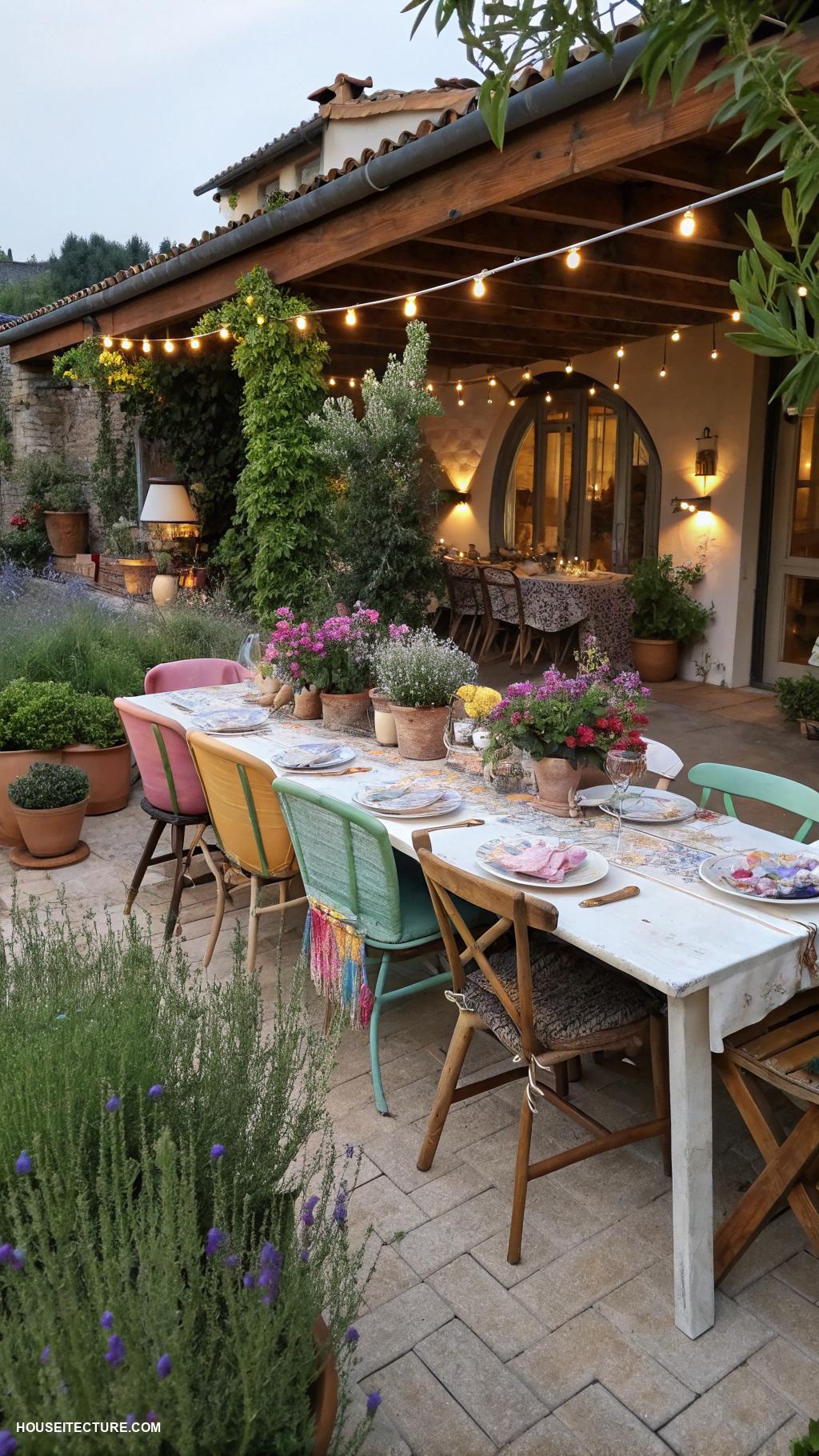 cottage life Build a rustic outdoor dining area