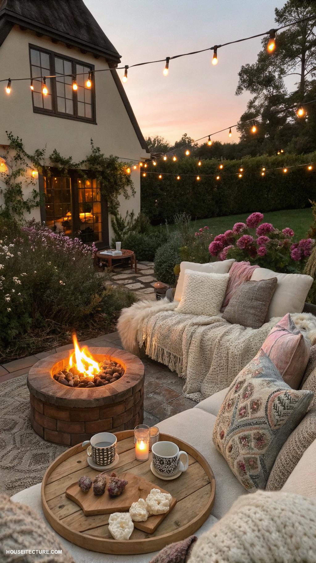 cottage life Cozy fire pit for evening relaxation