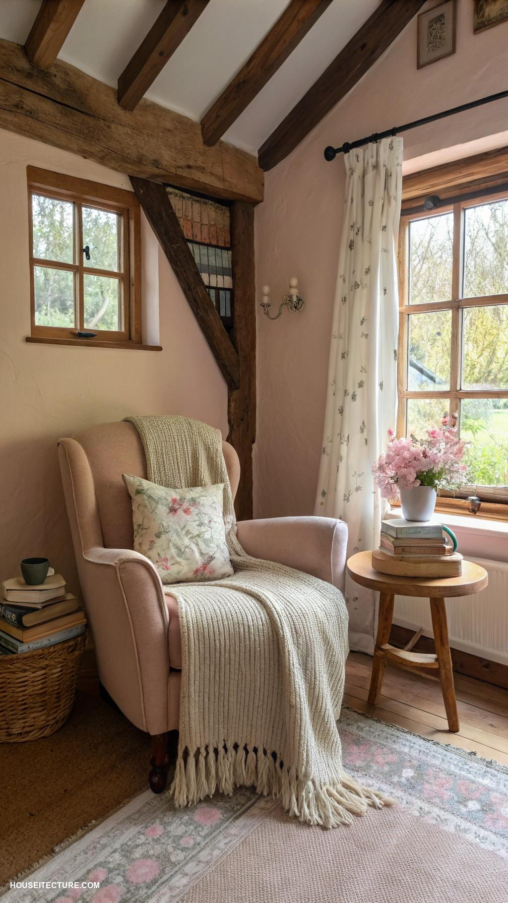 cottage life Design a peaceful reading nook