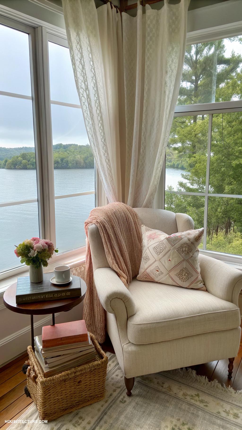 cottage life Design a reading nook with lake views