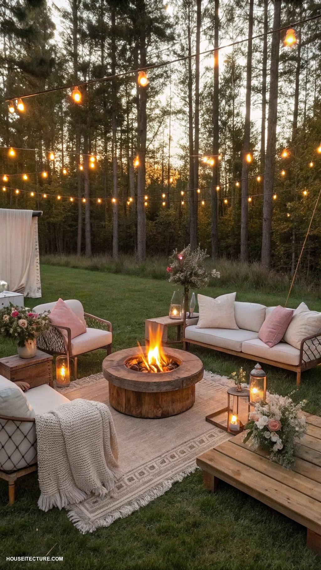 cottage life Include a fire pit for evening warmth