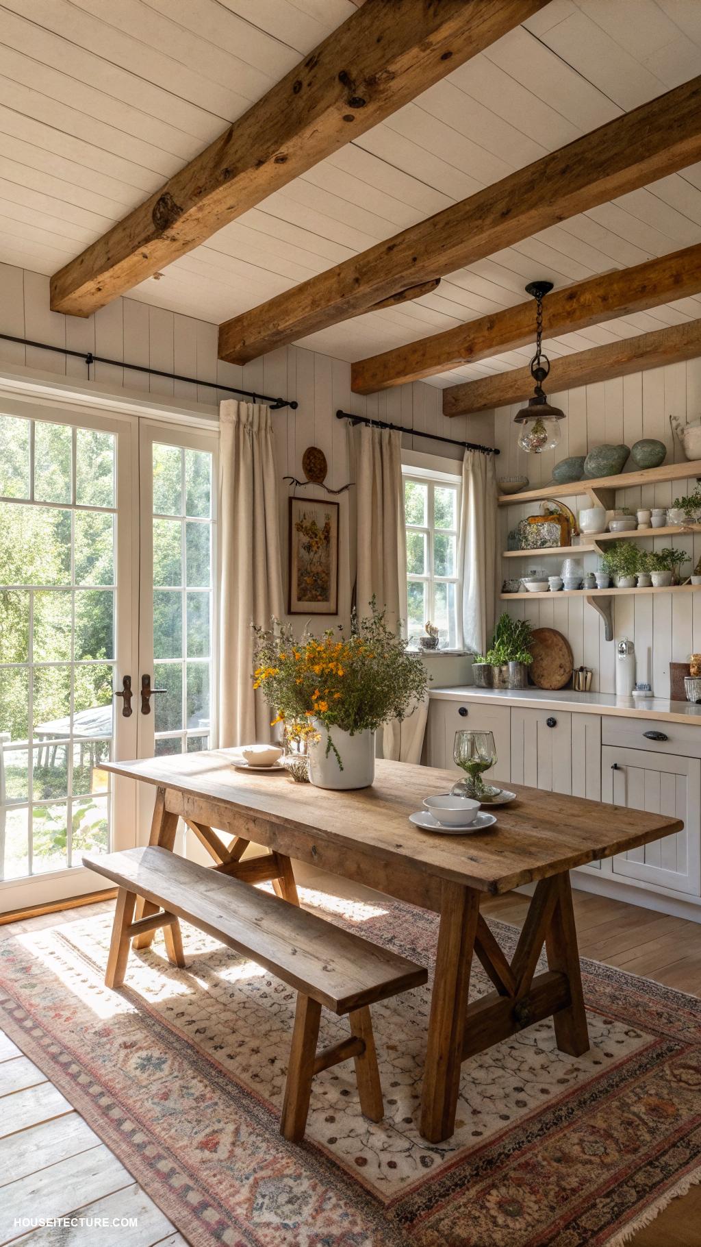 cottage life Incorporate reclaimed wood for character