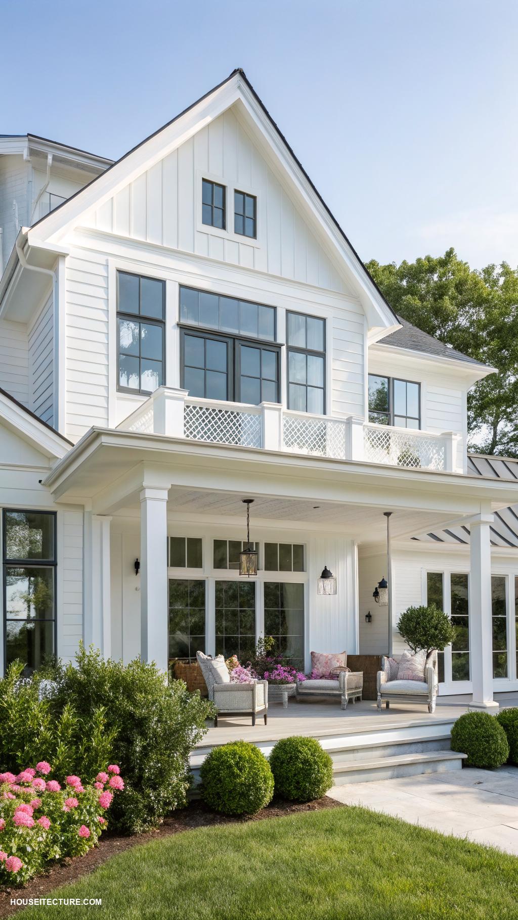 exterior house colors Bright white for a clean modern look