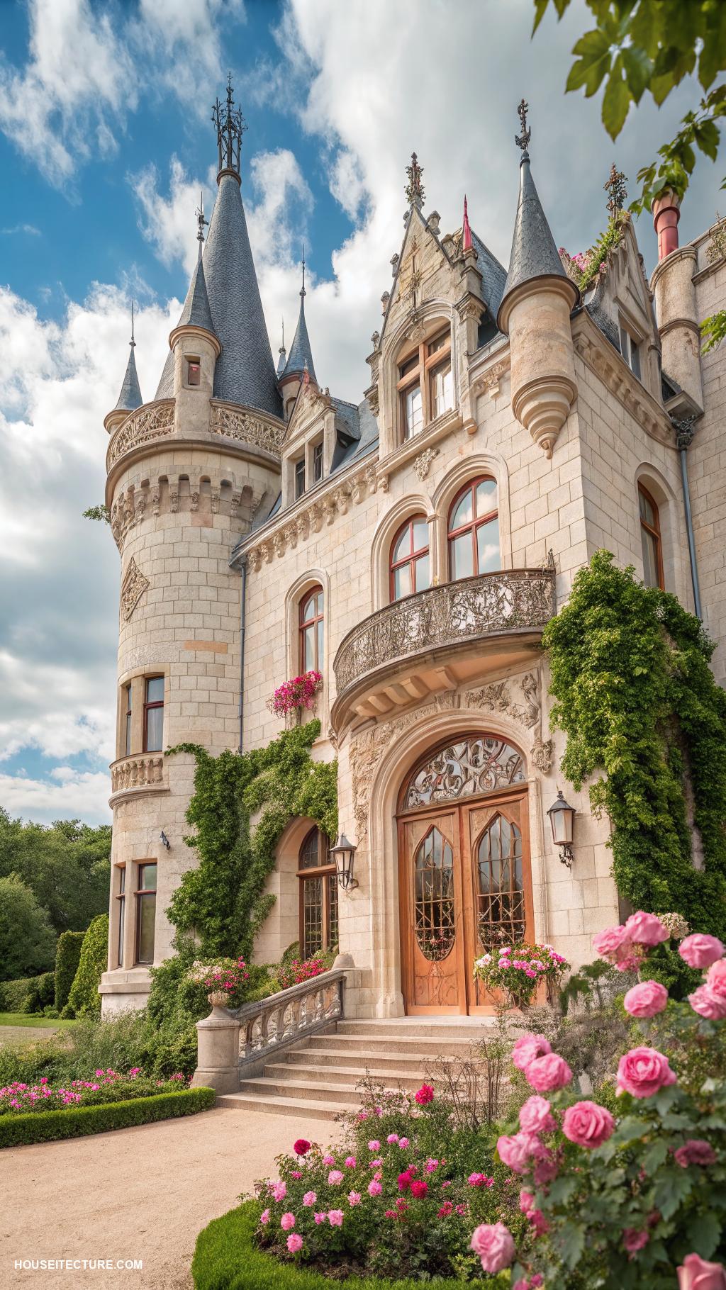 mansions in england Castle like mansion with turrets