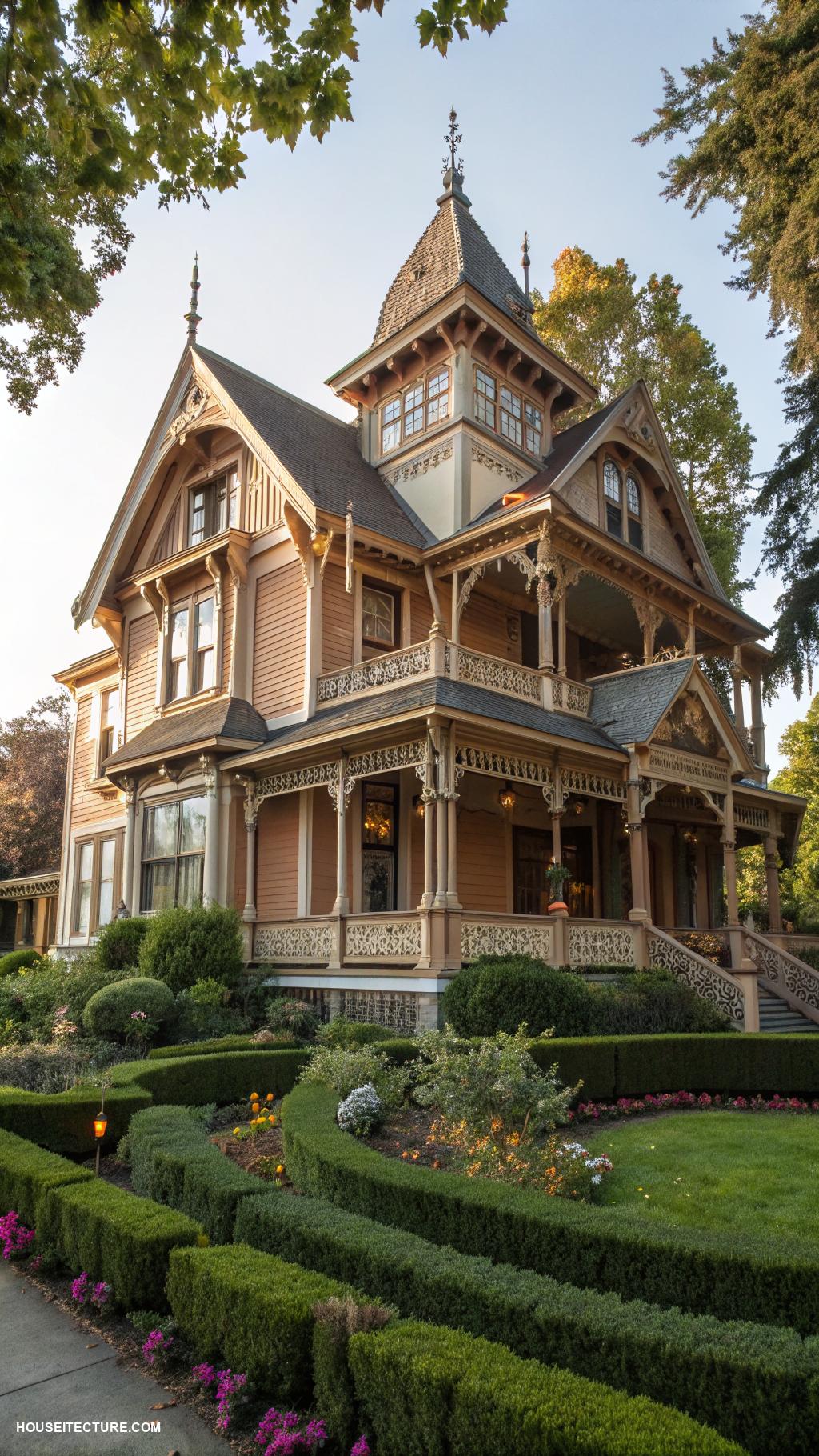 mansions in england Queen Anne mansion with large porches