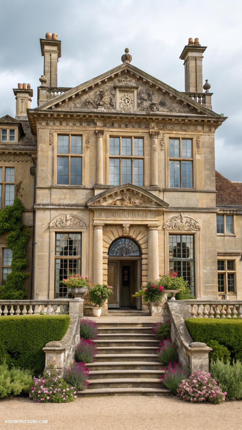 mansions in england Renaissance style mansion with intricate details