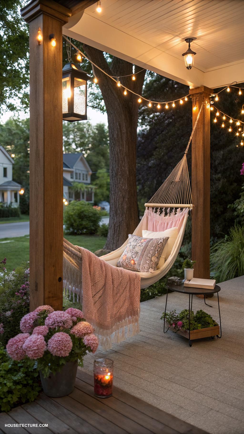 modern porch Hammock swings for ultimate relaxation