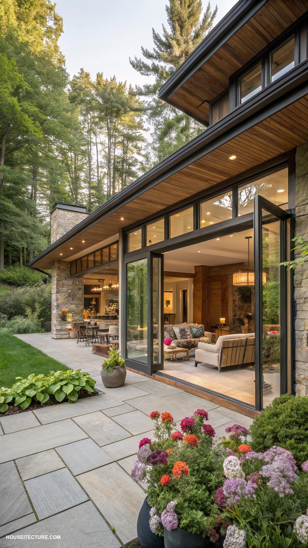 organic architecture Implement open floor plans for flow enhancement