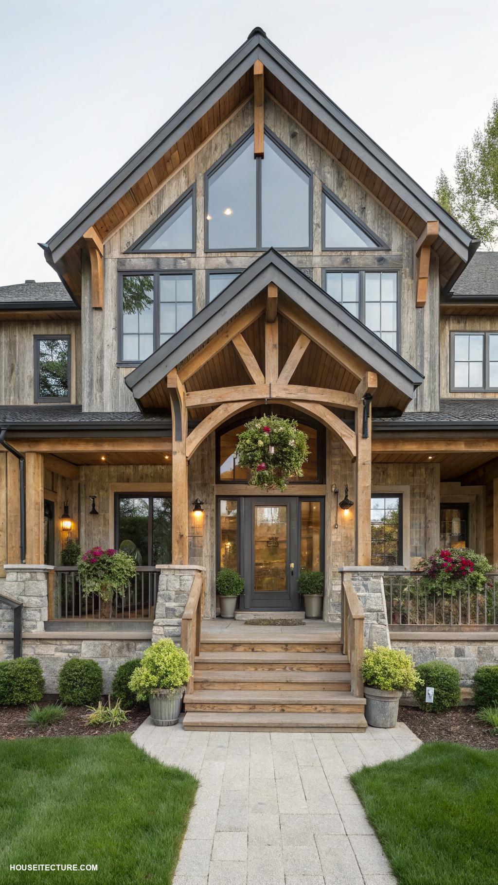 organic architecture Use reclaimed wood in contemporary designs